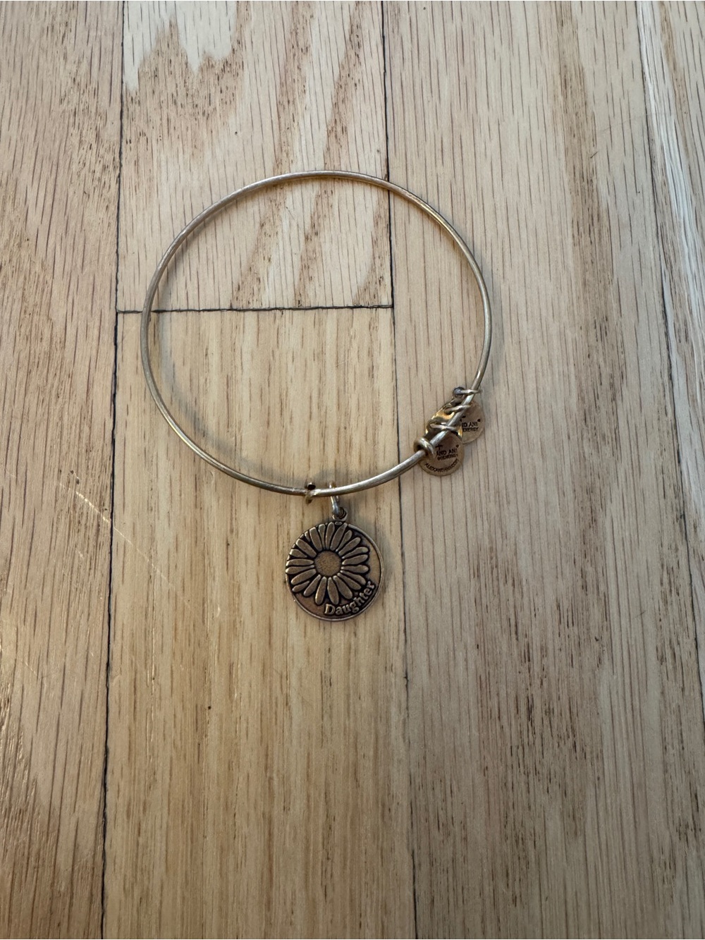 Alex & Ani Daughter Daisy Flower Bracelet, gold bangle style